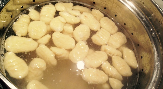 cuisson des gnocchi à l'eau