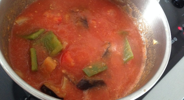 sauce tomate aux légumes prete