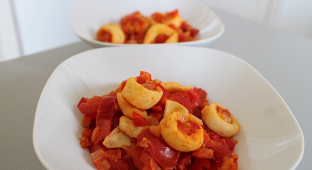 plat sain et recette facile à cuisiner - calamars-supions-nage-de-legumes-relevee