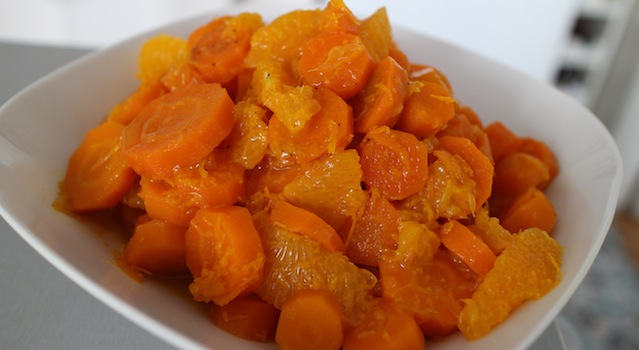 napper la salade de la sauce - Salade cuite de carottes à la fleur d'oranger