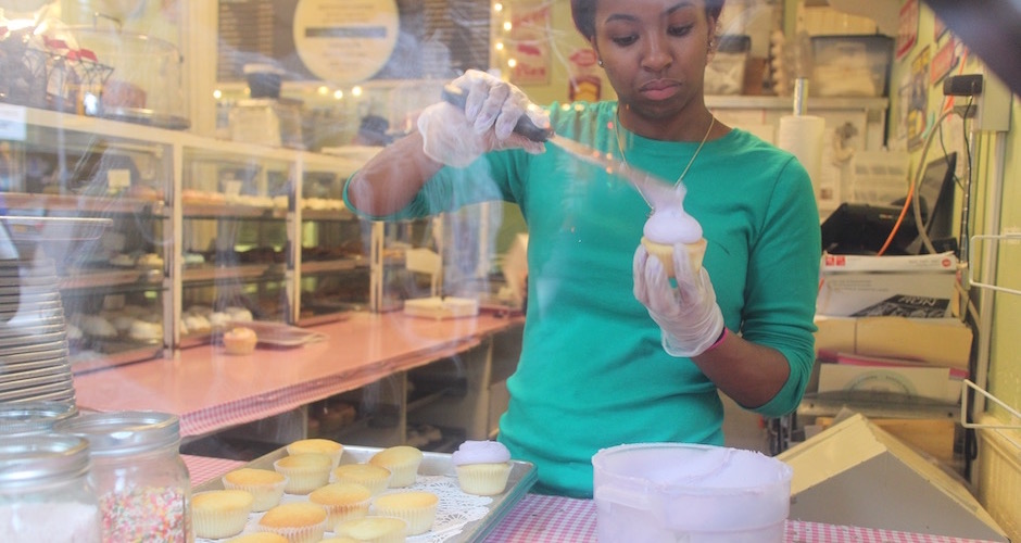 le vrai glaçage de cupcakes à la newyorkaise - Pont de Brooklyn Manhattan New-York Foodie - le voyage gastronomique