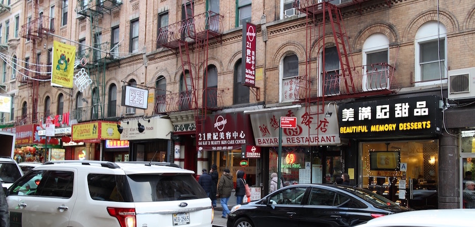 rue commerçante de chinatown - Pont de Brooklyn Manhattan New-York Foodie - le voyage gastronomique