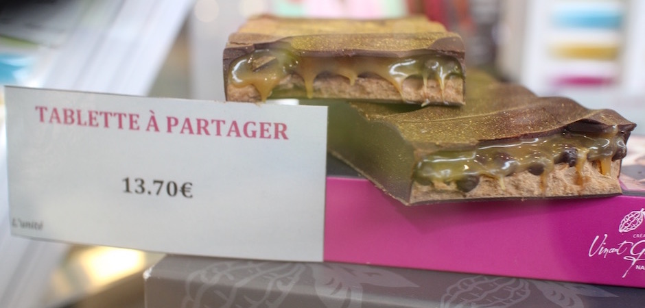 la tablette de chcolat revisitée vincent guerlais - Le marché de Talensac - la visite foodie à Nantes