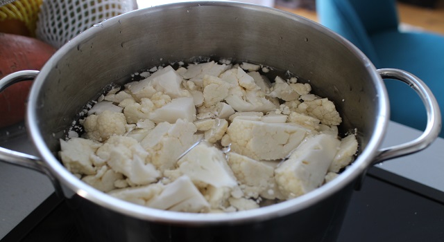 blanchir le choux fleur - Lasagnes blanches au poulet
