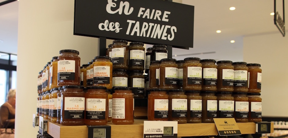 confitures et marmelades - Découverte la nouvelle grande épicerie de Paris