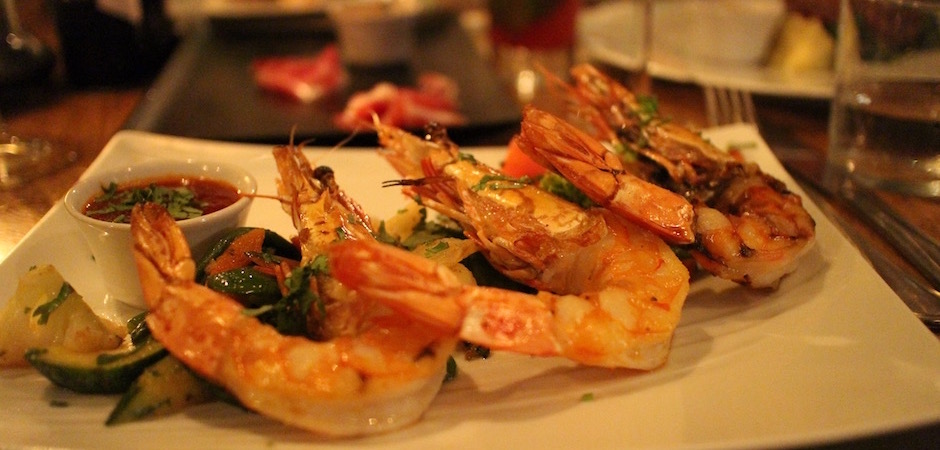 crevettes créoles grillées - Voyage foodie à Saint Barth