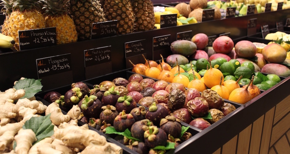 fruits exotiques - Visite guidée des halles de Lyon Paul Bocuse