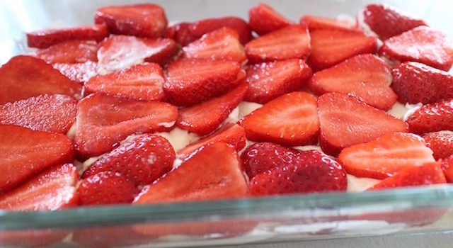 disposer les fraises - Fraises chantilly à l'italienne