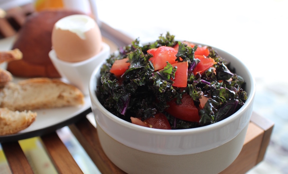 salade de kale - Le meilleur brunch healthy maison de Paris
