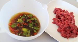 marinade facile et boeuf coupé en lamelles- Boeuf sauté Thaï - Le tigre qui pleure
