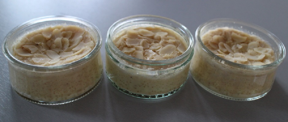 Pots de crème au lait d'amandes - Les gourmandises de Léa