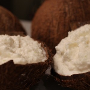 Recette Coco givré, la glace coco avec des vraies noix de coco