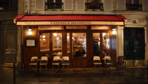 Devanture - Restaurant Lorette et les garcons une ambiance a la claude sautet